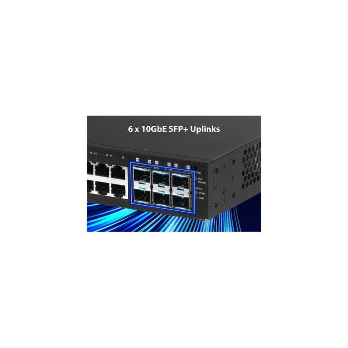 Edimax GS-5654PLX v2 Unmanaged L2 PoE+ Switch με 48 Θύρες Gigabit και 6 SFP