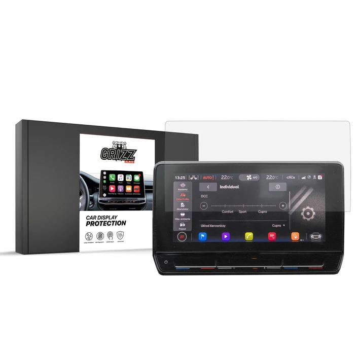 Ceramic GrizzGlass CarDisplay Protection Cupra Leon 10" 2020-2024
