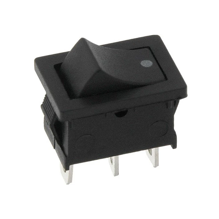 Διακόπτης MK1012C ON ON Κούνιας Μαύρος DM 2920