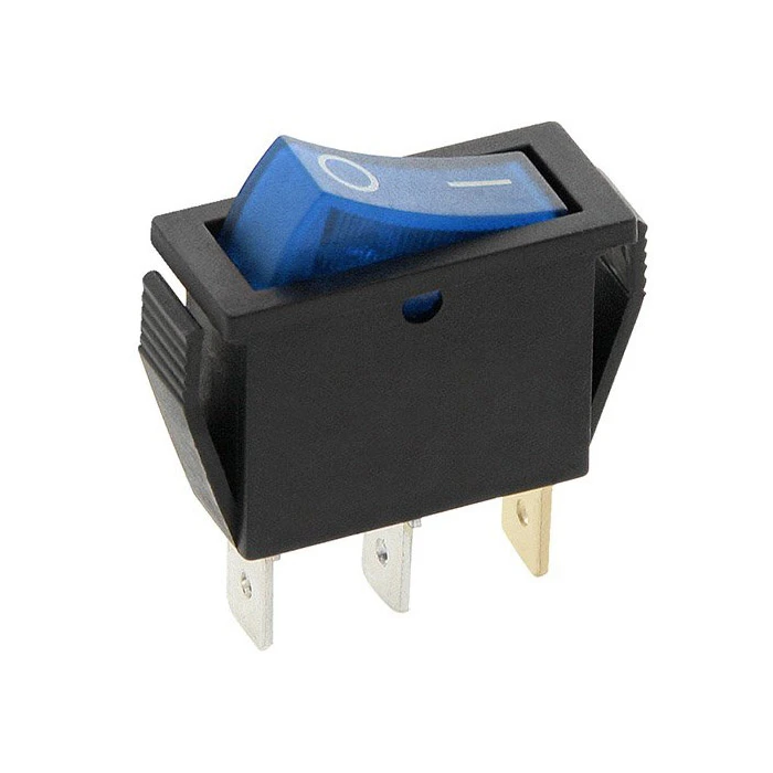 Διακόπτης Κούνια ON-OFF 250V με Λαμπάκι Μπλε