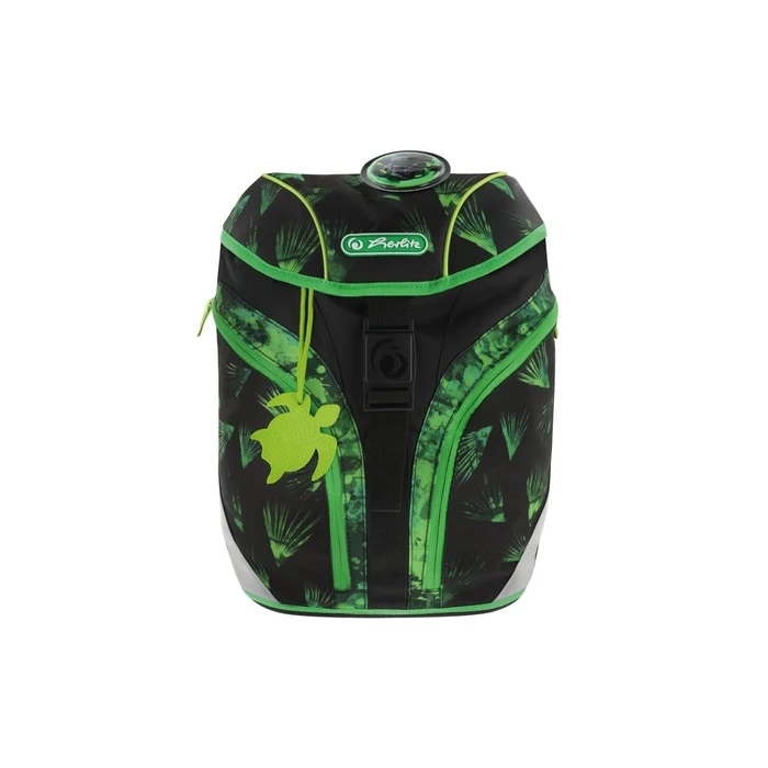 Herlitz SoftLight Plus School Backpack Primary with Bottle Holder Black 18L 28x28x38cm (50046119)