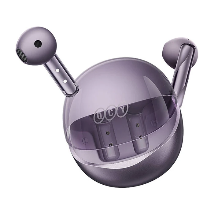 Bluetooth Handsfree Qcy TWS AilyBuds Clear T32 (purple)