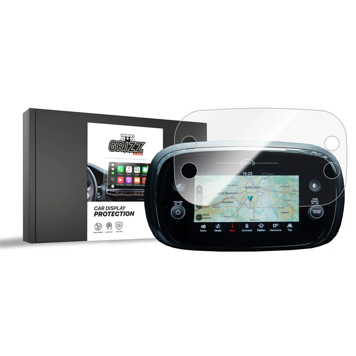 Ceramic GrizzGlass CarDisplay Protection Fiat 500 X 7" (2020-2026)