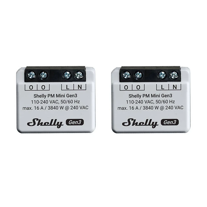 Ενδιάμεσος Διακόπτης Shelly Set of 2 PM Mini Gen3 Controllers