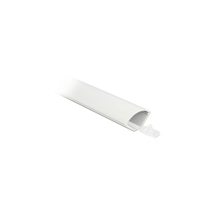 Delock Corner Cable Duct self-adhesive 56 x 32 mm - 1 m white