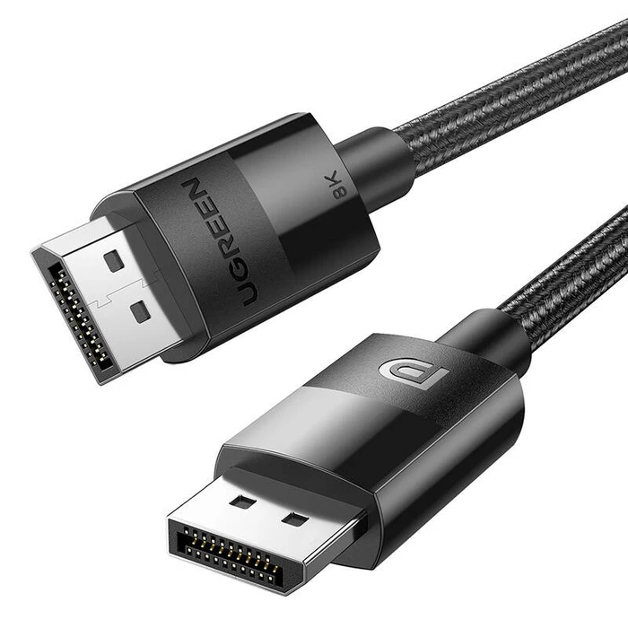 UGREEN 80393 2xDisplayPort 1.4 male-male braided video cable 3m