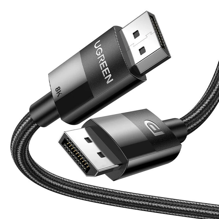 UGREEN 80393 2xDisplayPort 1.4 male-male braided video cable 3m