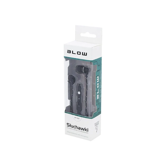 Handsfree Ακουστικά Blow με Μικρόφωνο B-100 Μαύρα