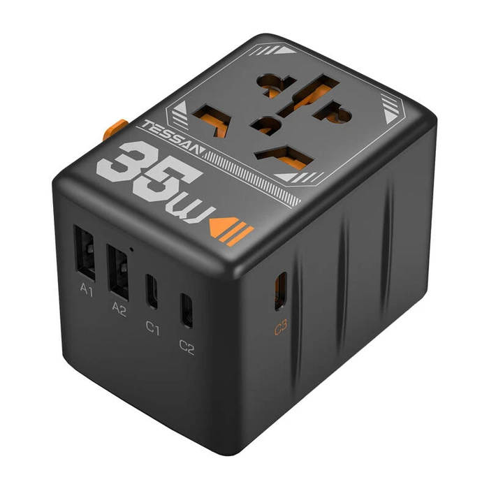 Αντάπτορας Πρίζας Tessan TS-WTA02 Travel Adapter