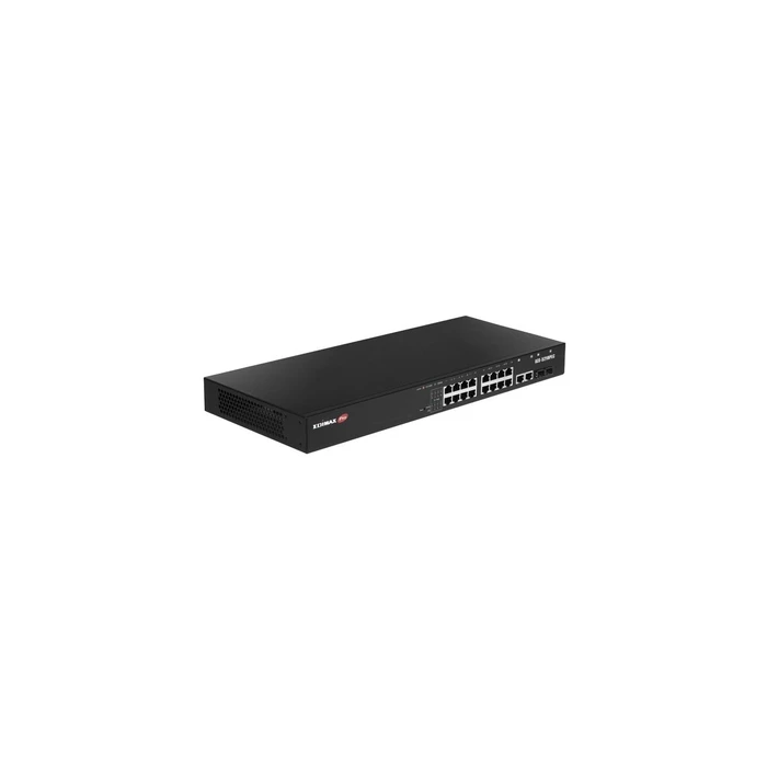 EDIMAX Pro IGS-5218PLC Industrial Rack-Mount Web-Smart Switch with 16 Gigabit PoE+ Ports and 2 Gigabit RJ45/SFP Combo Ports (18 Ports)