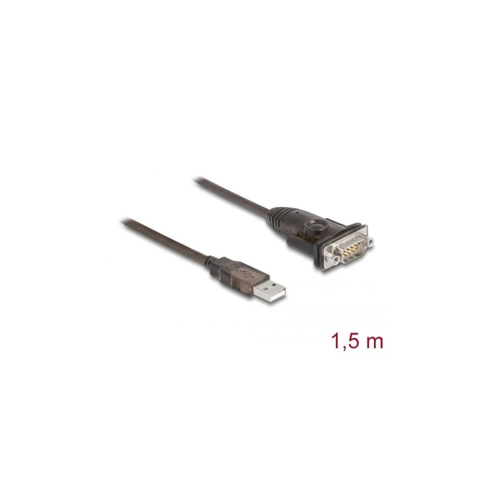 DELOCK Adapter USB 2.0 Type-A σε 1 x Σειριακή RS-232 D-sub 9 ακίδων (62645)