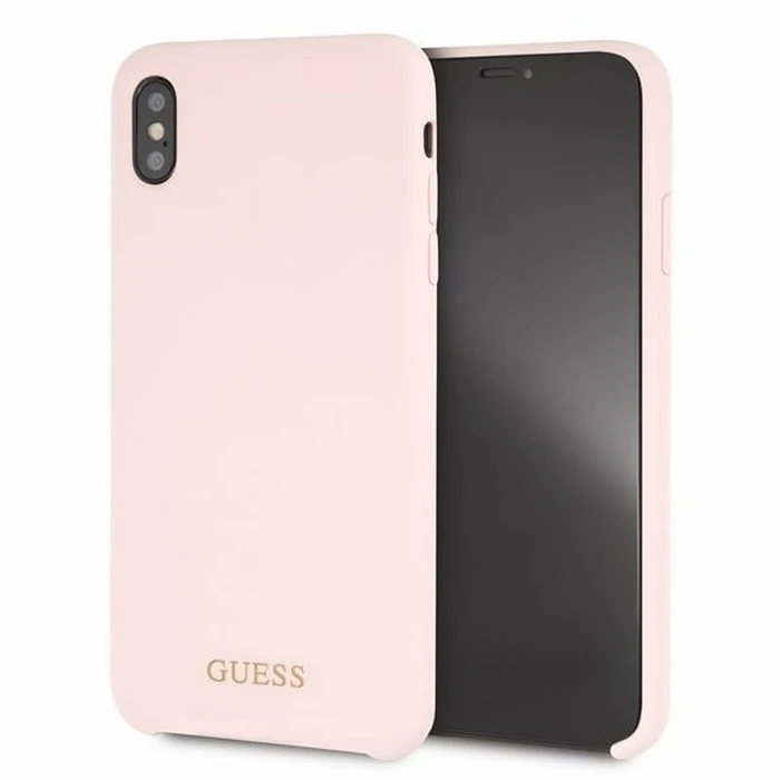 Guess GUHCI65LSGLLP iPhone Xs Max light pink hard case Silicone
