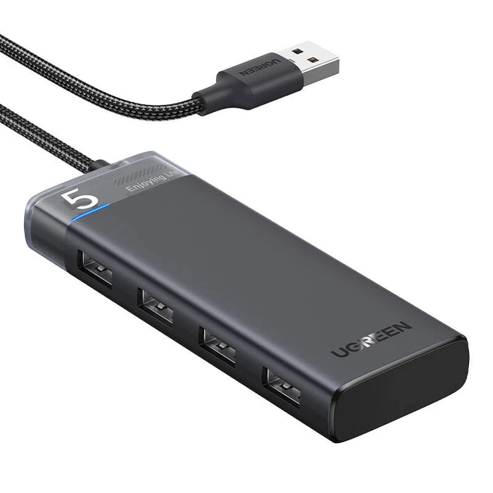UGREEN CM653 hub USB-A / 4xUSB-A grey
