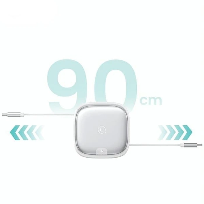 USAMS US-SJ650 3in1 cable MicroUSB / USB-C / Lightning 60W silver