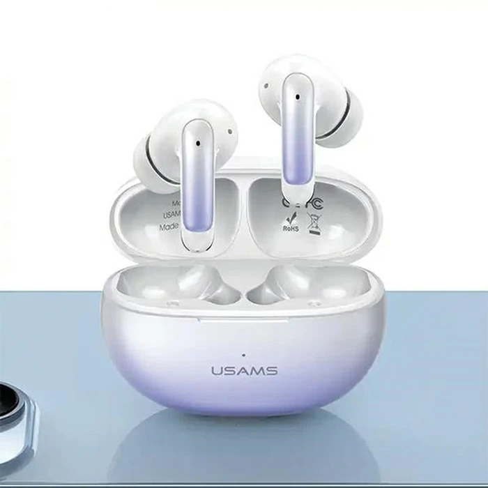 USAMS X-don Series wireless in-ear headphones ENC TWS Bluetooth 5.3 purple blue