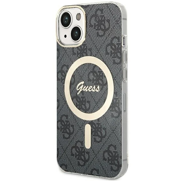 Guess GUHMP15MH4STK Apple iPhone 15 Plus / 14 Plus hardcase 4G MagSafe black
