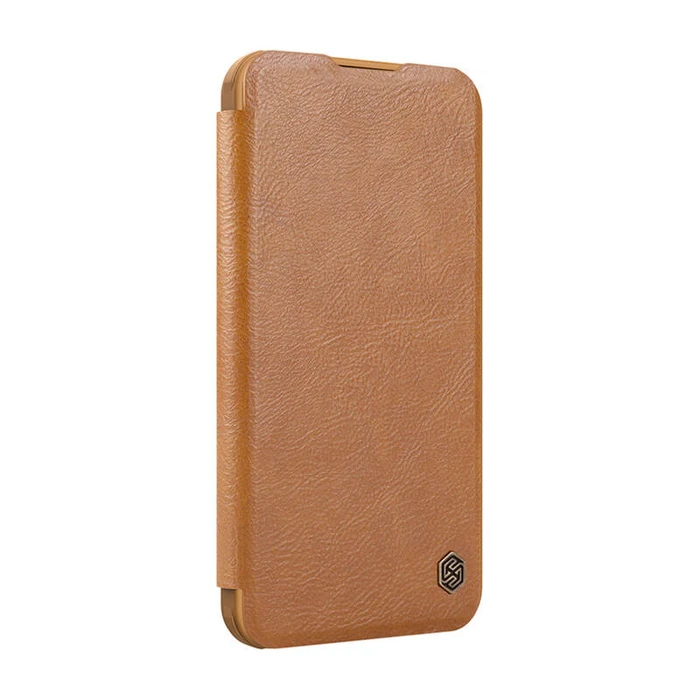 Θήκη Κινητού Etui Nillkin Qin Prop Leather iPhone 16 (Brown)