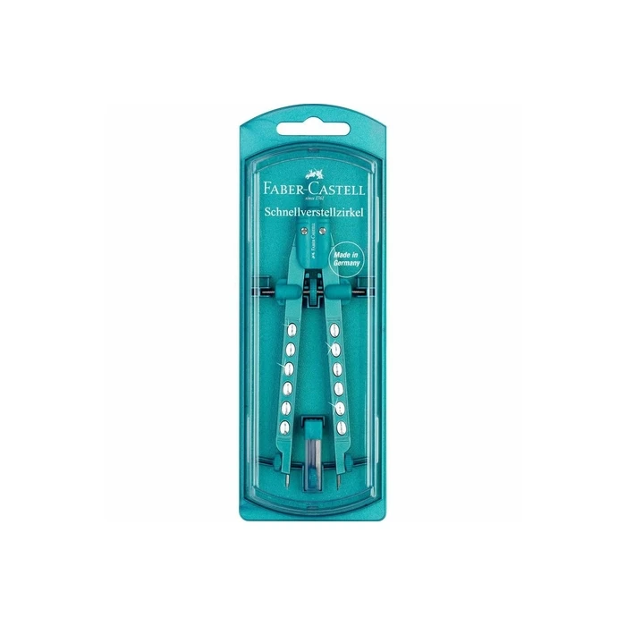 FABER-CASTELL Factory Sparkle Schnellverstellzirkel (Quick-Adjust Compass)