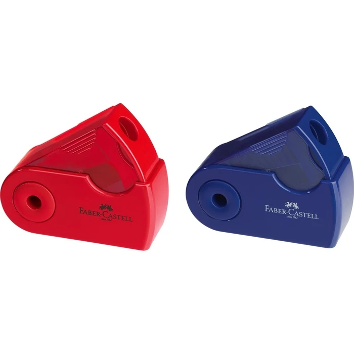 Faber-Castell Klappspitzdose Sleeve Mini (red/blue) - Sleeve Mini pencil sharpener