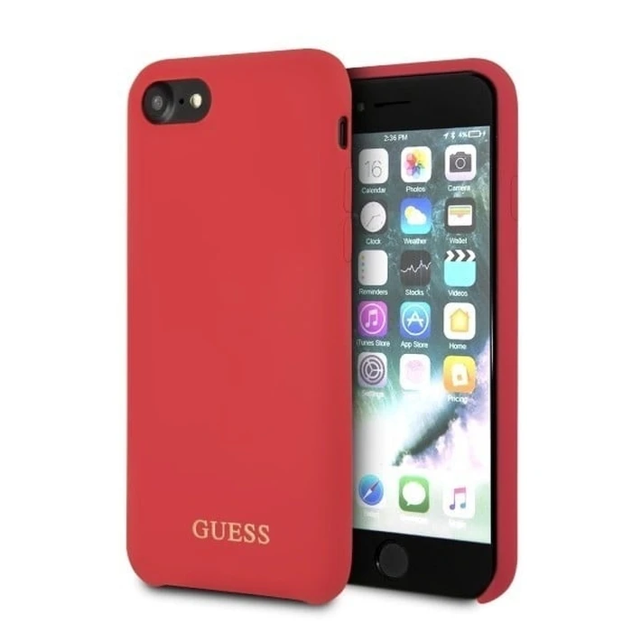 Guess GUHCI8LSGLRE Apple iPhone SE 2022/SE 2020/8/7 red hard case Silicone