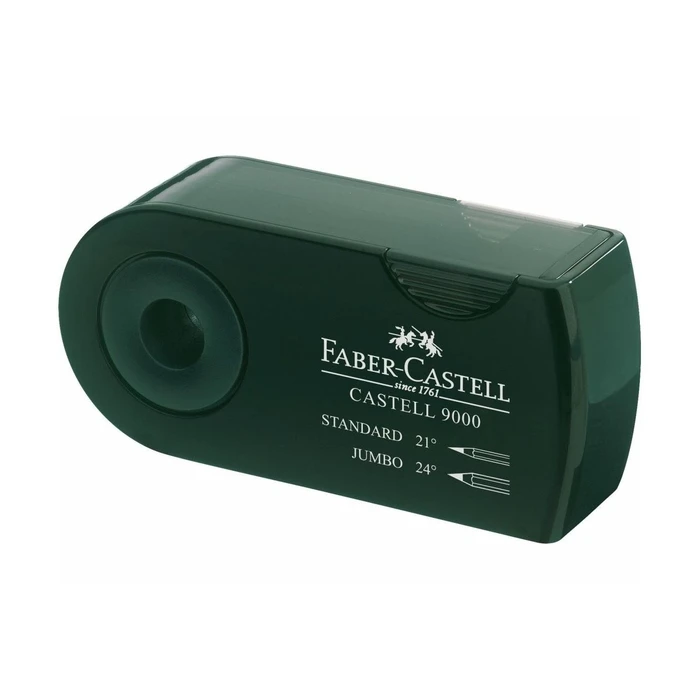 Faber-Castell Sleeve Art & Graphic 9000 Plastic Double Pencil Sharpener Green 582800