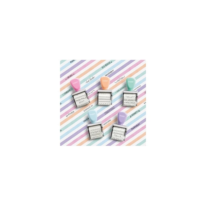 trodat Creative Mini/V4 Pastel Green 1129 - "Beste W?nsche" creative mini stamp (12 motifs)