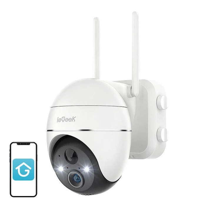 Κάμερα Παρακολούθησης Wireless 3MP WiFi outdoor ieGeek ZS-GX1S white 5200mAh
