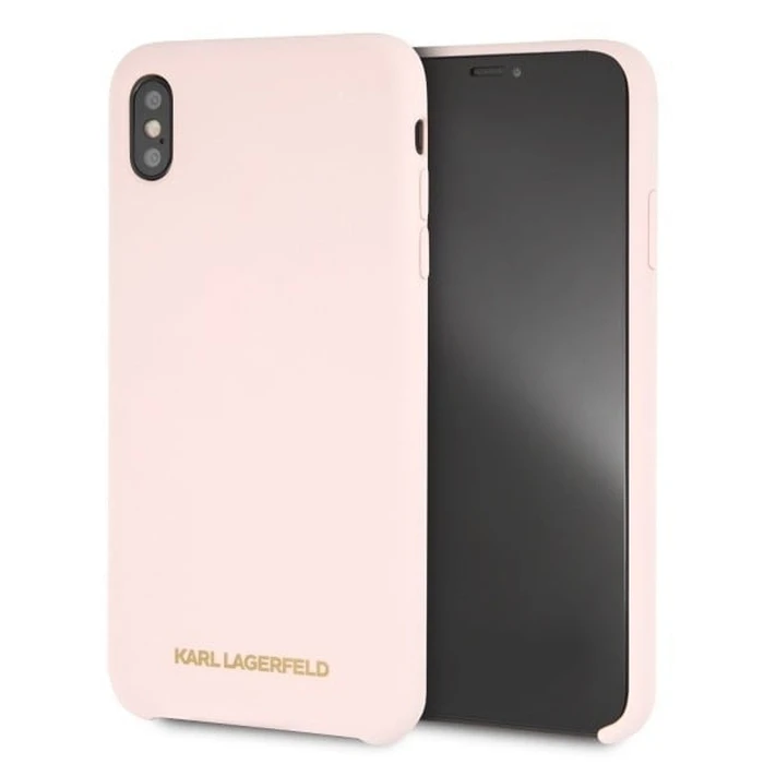 Karl Lagerfeld KLHCI65SLLPG iPhone Xs Max hardcase light pink Silicone