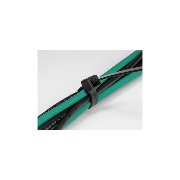 Delock Heat-Resistant Cable Ties L 200 x W 3.6 mm Black, 100 pcs