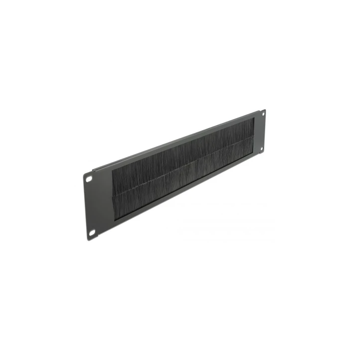DELOCK 19 inch Διαχείριση Καλωδίων με Βούρτσα 2U Μαύρο