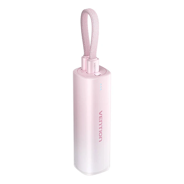 Powerbank Vention 5000mAh FHWR0 20W + USB-C to lightning cable (pink)