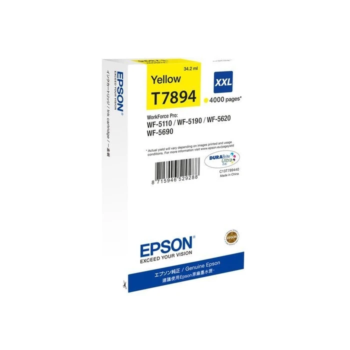 Μελάνι συμβατό Epson T7894 - XXL - Yellow - Original