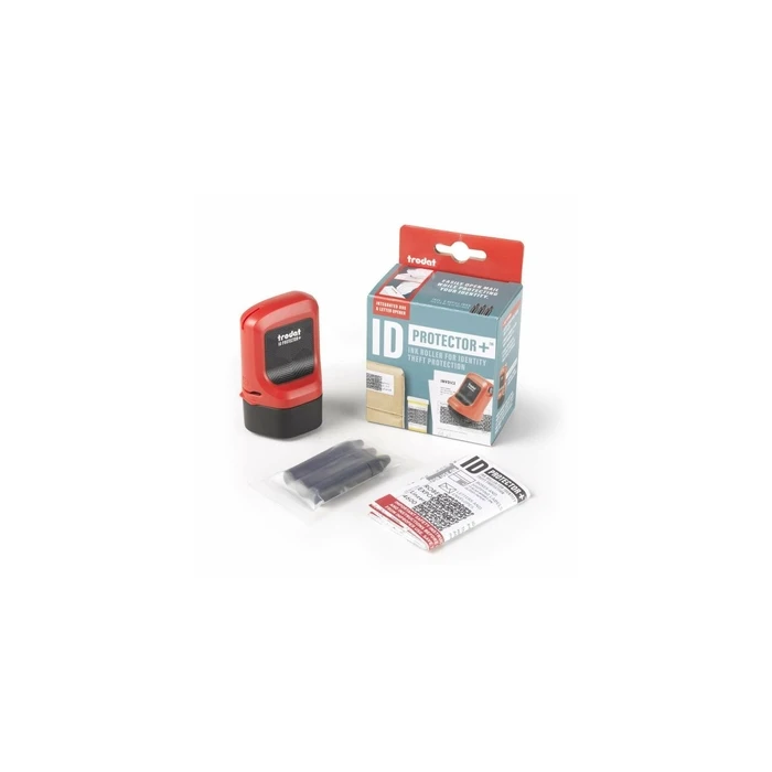 Trodat ID Protector+ Data Protection Roller Stamp Set incl. Ink Refills