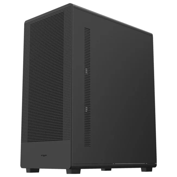 FSP / Fortron M221-BA Gaming Mid Tower PC Case with Side Window and ARGB Lighting, Black