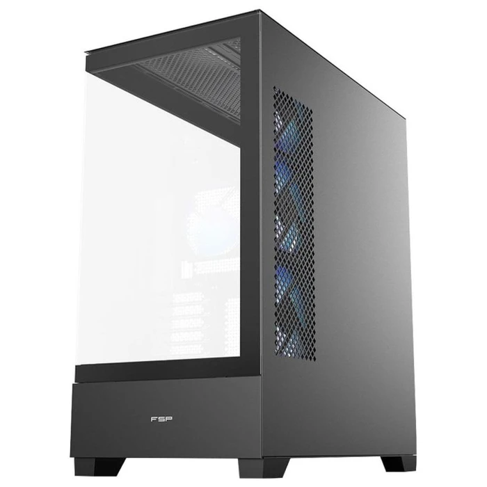 FSP/Fortron M370-BA Gaming Midi Tower Κουτί Υπολογιστή με Πλαϊνό Παράθυρο & ARGB Φωτισμό Μαύρο