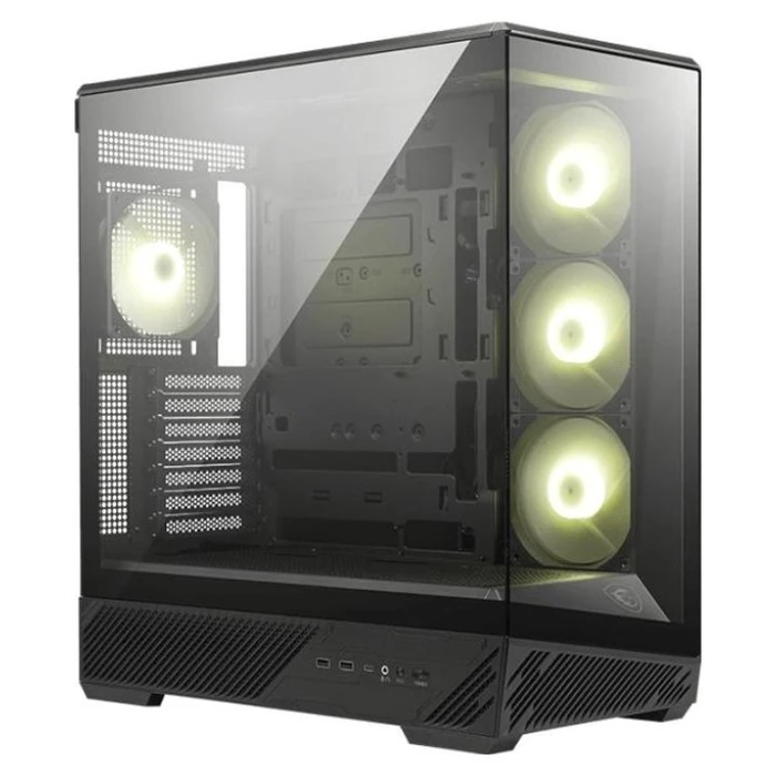 MSI MAG PANO 130R PZ Midi Tower Κουτί Υπολογιστή Black/Transparent
