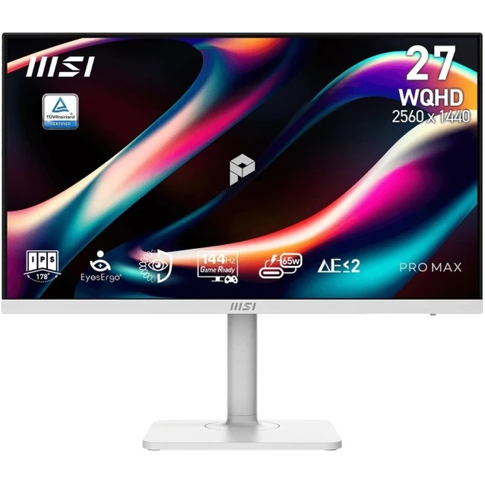 MSI PRO MAX 271QPHW E14 - 27" QHD (2560x1440) IPS Gaming Monitor 144Hz HDR - White