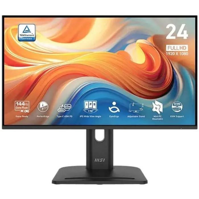 MSI PRO MP245PHGN E14 - 23.8" FHD (1920x1080) IPS 144Hz HDR Monitor