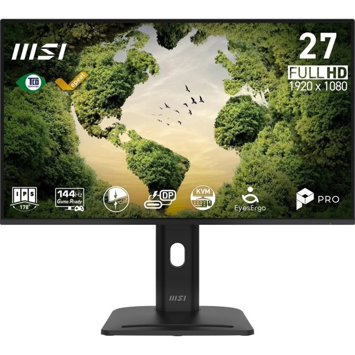 MSI PRO MP275PHGN E14 - Gaming Οθόνη 27" IPS FHD 1920x1080 144Hz 1ms USB-C PD15W