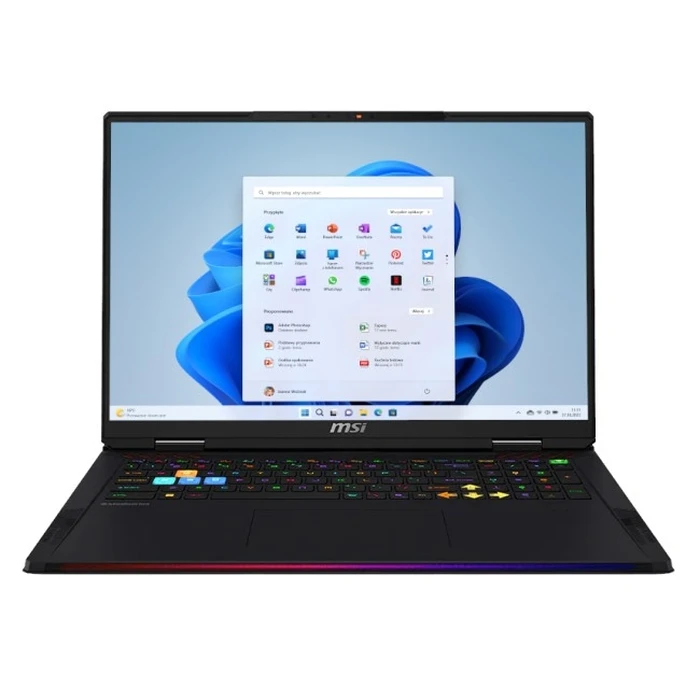 MSI Raider A18 HX A9WJG-299PL — Gaming φορητός υπολογιστής 18" AMD Ryzen 9 9955HX3D, 64GB RAM, 2TB SSD, RTX 5090, Windows 11 Home (International English Keyboard)