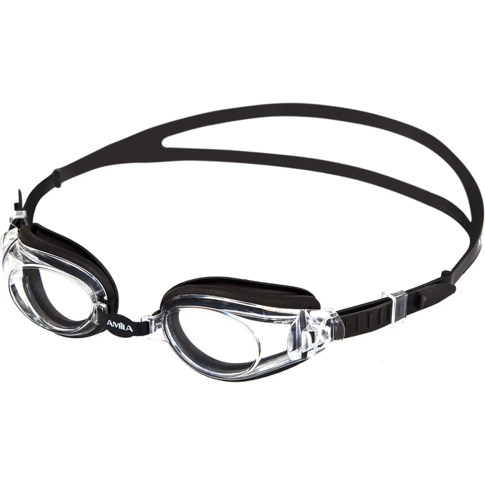 Γυαλιά Κολύμβησης KOR-60AF Μαύρα - Διάφανοι Φακοί