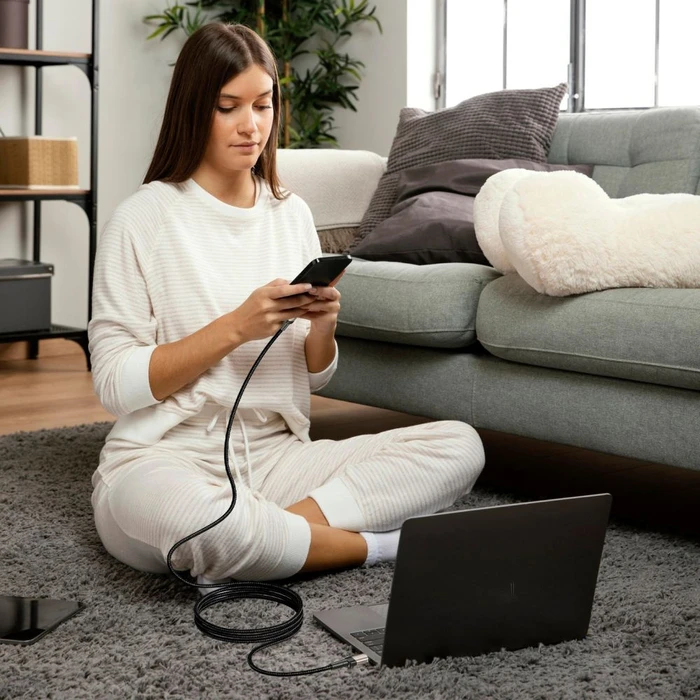 Tech-Protect Ultraboost Evo cable USB-C / USB-C PD 100W 5A 100cm Titanium