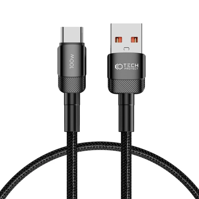 Tech-Protect Ultraboost Evo cable USB-A / USB-C 100W 5A 50cm Black