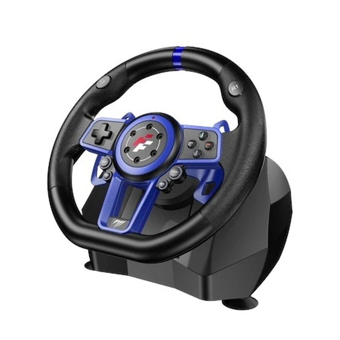 FlashFire Suzuka F111 Gaming Τιμόνι (Black/Blue) για PS5, PS4, PS3, PC, Nintendo Switch, Xbox