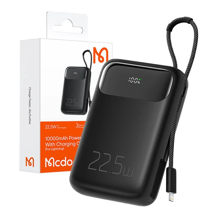 Power Bank Mcdodo MC-3253 10000mAh, 22.5W, for Light (Black)