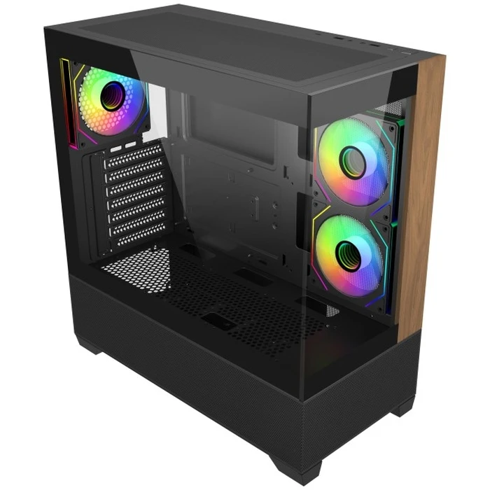 Cooler Master Elite 690 Gaming Midi Tower - Κουτί Υπολογιστή Μαύρο με Πλαϊνό Παράθυρο & ARGB