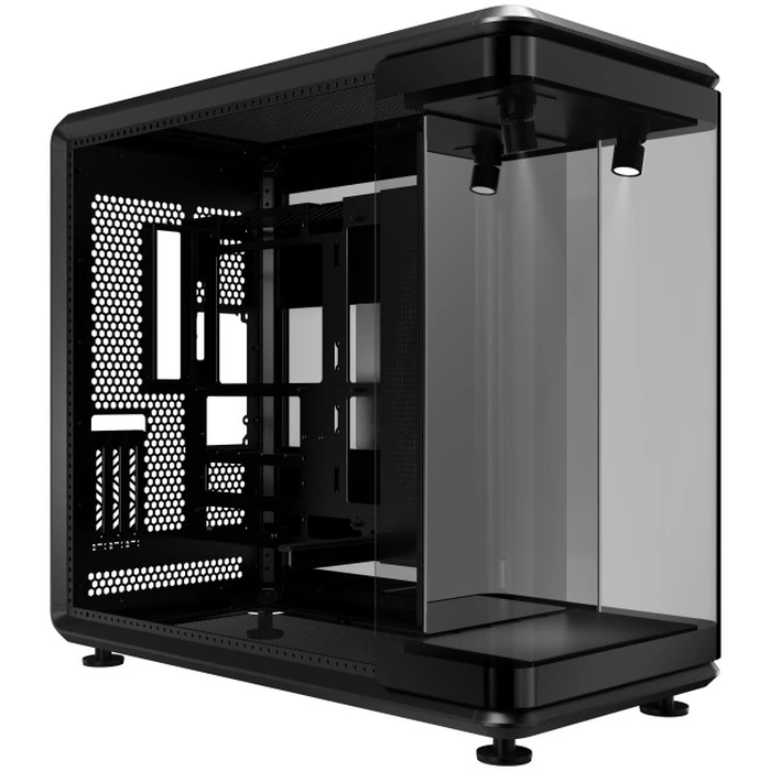 Cooler Master MasterFrame 360 Panorama - Mid Tower PC Case with Side Window (Black)