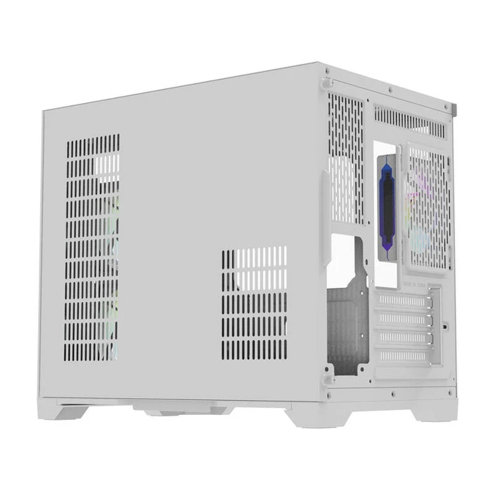 Darkflash FT418 Gaming Midi Tower Κουτί Υπολογιστή με Πλαϊνό Παράθυρο και RGB Φωτισμό Λευκό