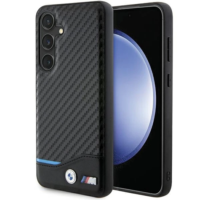 BMW BMHCS24S22NBCK Samsung Galaxy S24 Leather Carbon black