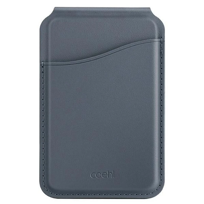 UNIQ Coehl Esme MagSafe magnetic wallet with mirror and stand sapphire blue